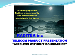 RADITEK 2014 Terrestial RF Presentationx