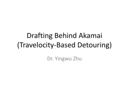 Drafting Behind Akamai (Travelocity
