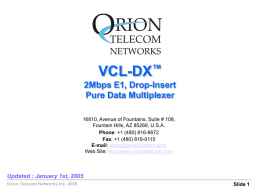 VCL-DX - Orion Telecom