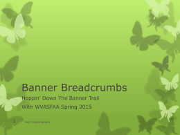 Banner Breadcrumbs - Welcome | WVASFAA