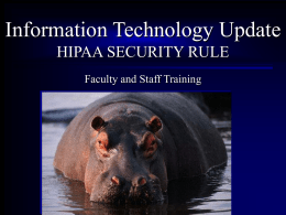 Power Point HIPAA training - Office of Information Technology