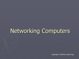 Networking Computers - 1960 PC Users Group
