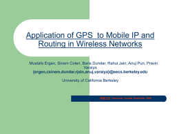 Application of GPS to a Mobile
