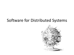 Distributed Systems - University of Alabama in Huntsville