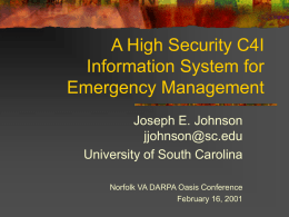Maintaining A High Security C4I Information System for