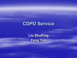 CDPD Service