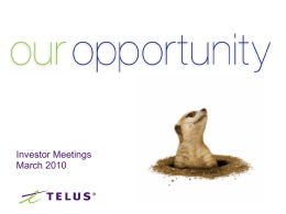 TELUS financial results