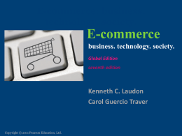 E-Commerce: business. technology. society.