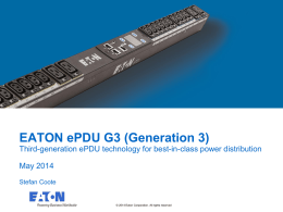 EATON ePDU G3 (3rd Generation)
