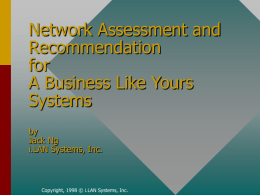 Network Assessment and Recommendation for Acme