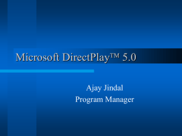 Microsoft DirectPlay 5.0