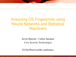 Analyzing OS Fingerprints using Neural Networks and