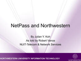 NetPass and Northwestern