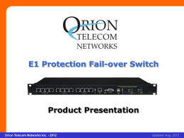 E1 Protection Fail