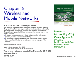 Chapter 6 slides, Computer Networking, 3rd edition