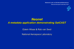 NEONET Netherlands Earth Observation Network