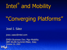 Converging Platforms
