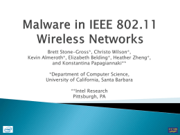 Malware in IEEE 802.11 Wireless Networks