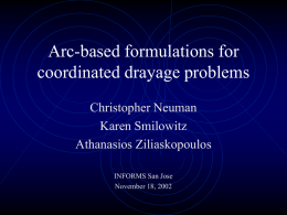 Arc-based formulations for coordinated drayage problems