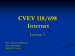 VB Lecture 1 - American University of Beirut