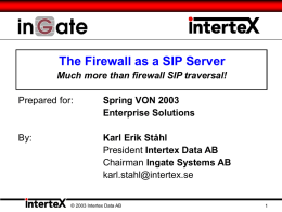 Intertex Data AB, Sweden