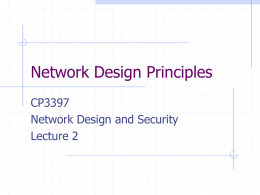 Network Design Principles - University of Wolverhampton
