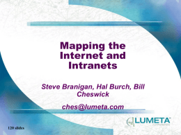 Mapping the Internet and Intranets