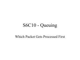 S6C10 - Queuing - YSU Department of Computer Science and