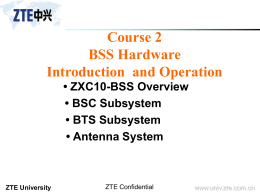 Course 2 BSS Hardware Intruduction and Operation