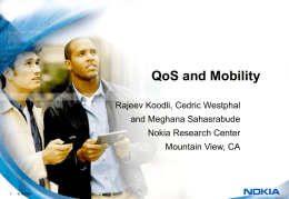 QoS and Mobility in IP Networks