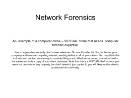 Network Forensics
