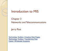 Introduction to MIS Chapter 1