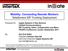 Intertex Data AB, Sweden