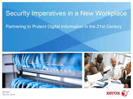 Security Imperatives in a New Workplace