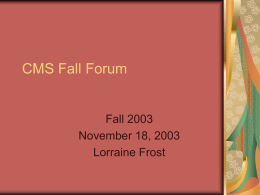 CMS Forum