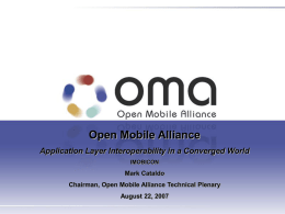 OMA at CommunicAsia 2004