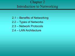 Chapter 2 Introduction to Networking