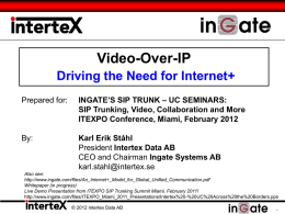 Intertex Data AB, Sweden