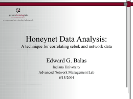 Honeynet Data Analysis: Making the whole greater than the
