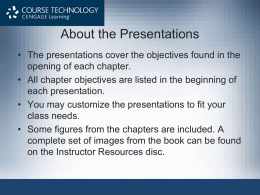About the Presentations - SUNYIT Computer Science