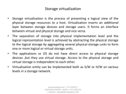 Storage virtualization