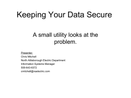 Keeping Your Data Secure - American Public Power Association