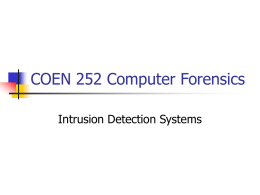 COEN 252 Computer Forensics - Santa Clara University's