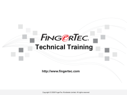 Products of FingerTec