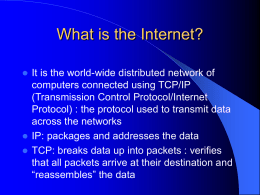 What is the Internet? - University of Pretoria