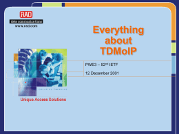 TDMoIP - dspcsp