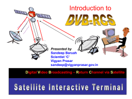DVB-RCS presentation at Bhubaneswar