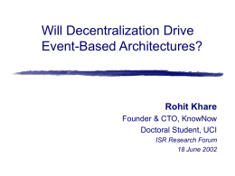 Will Decentralization Drive Event