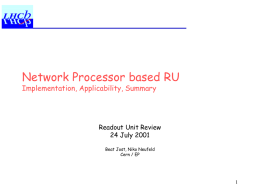 Introduction to Network Processors