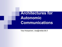 What is autonomic computing (communications)